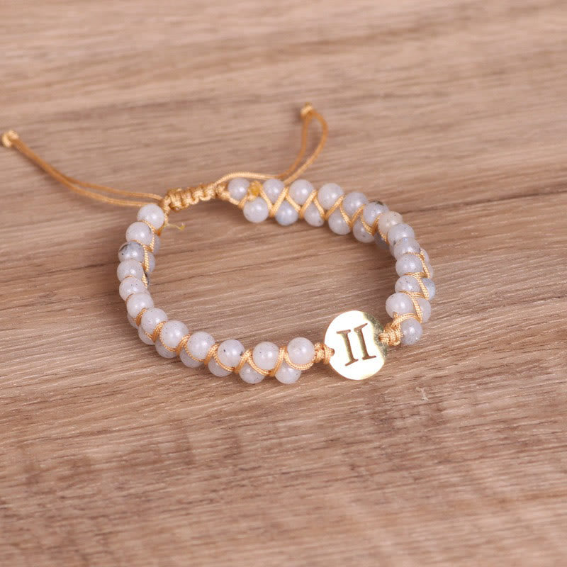 Olivenorma Zodiac Crystal Healling Balance Wrap Bracelet