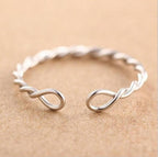 Open Braided Sterling Silver Bracelet
