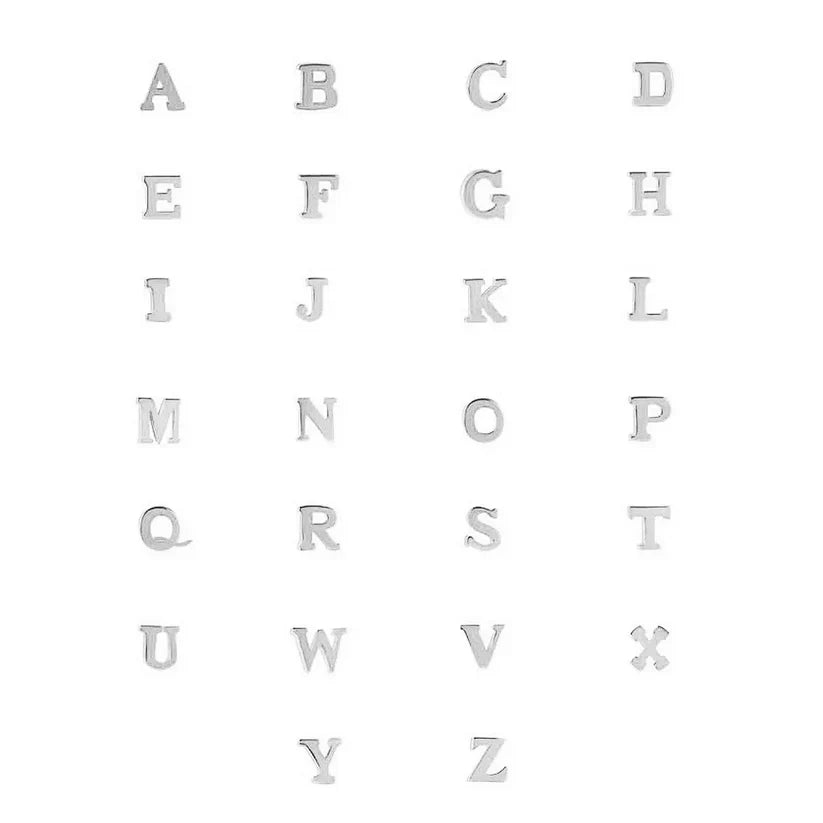 Vita Signa Initial Bracelet | White Gold